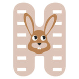 Small foot - houten dieren kinderletter - h
