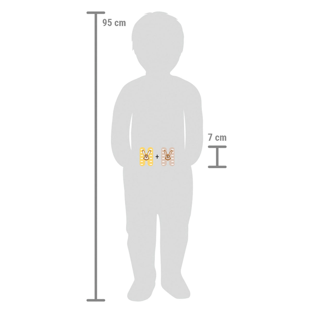 Small foot - houten dieren kinderletter - h