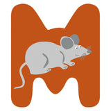 Small foot - houten dieren kinderletter - m