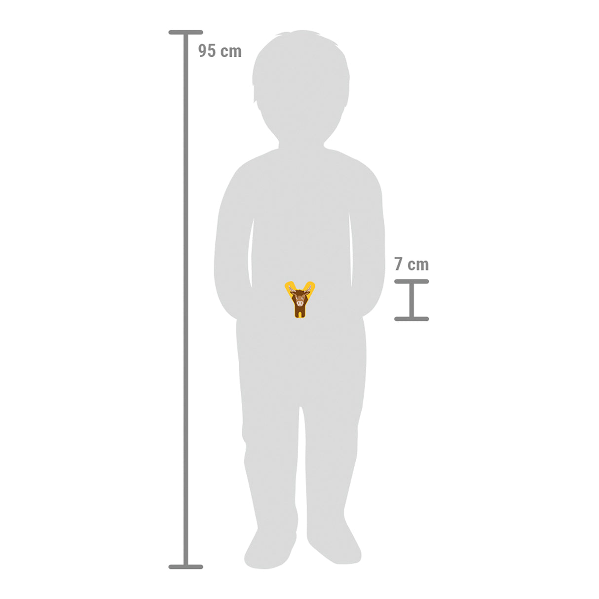 Small foot - houten dieren kinderletter - y