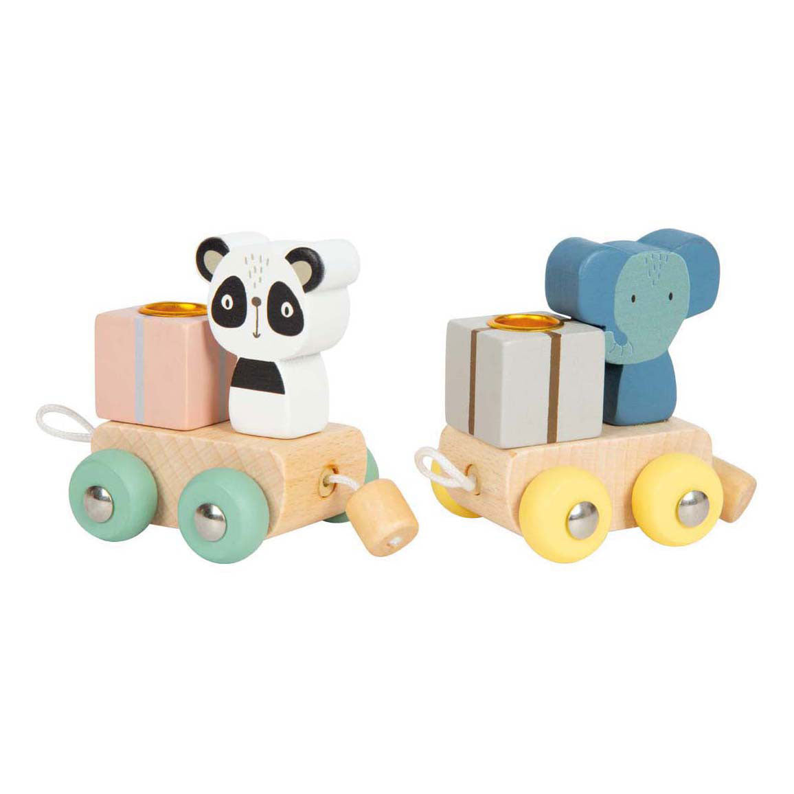 Small foot - houten verjaardagtrein met dieren