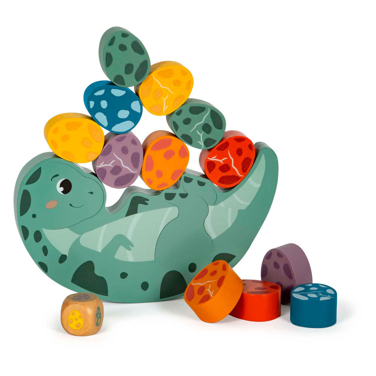 Small foot - houten balansspel dino, 14dlg.