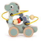 Small foot - houten duwfiguur motoriekspiraal dino
