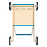 Small foot - houten loopwagen petrol blauw