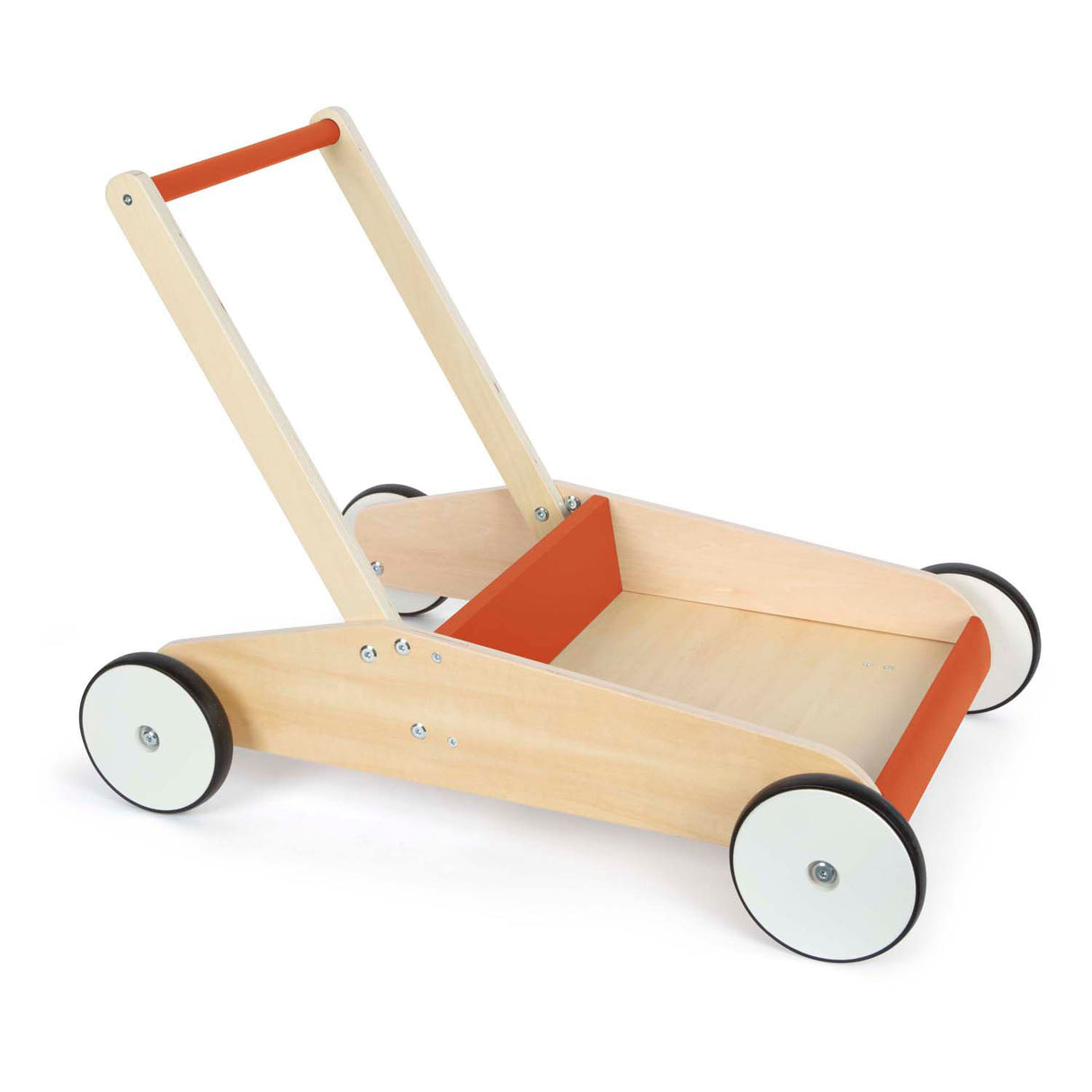 Small foot - houten loopwagen koper rood