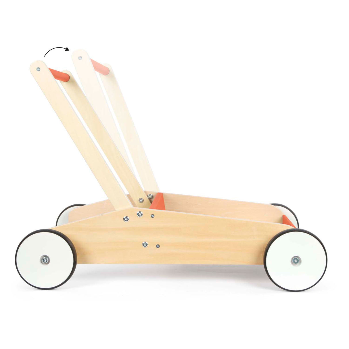 Small foot - houten loopwagen koper rood
