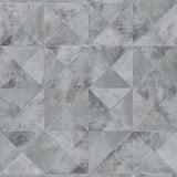 Noordwand behang topchic graphic shapes facet metallic grijs