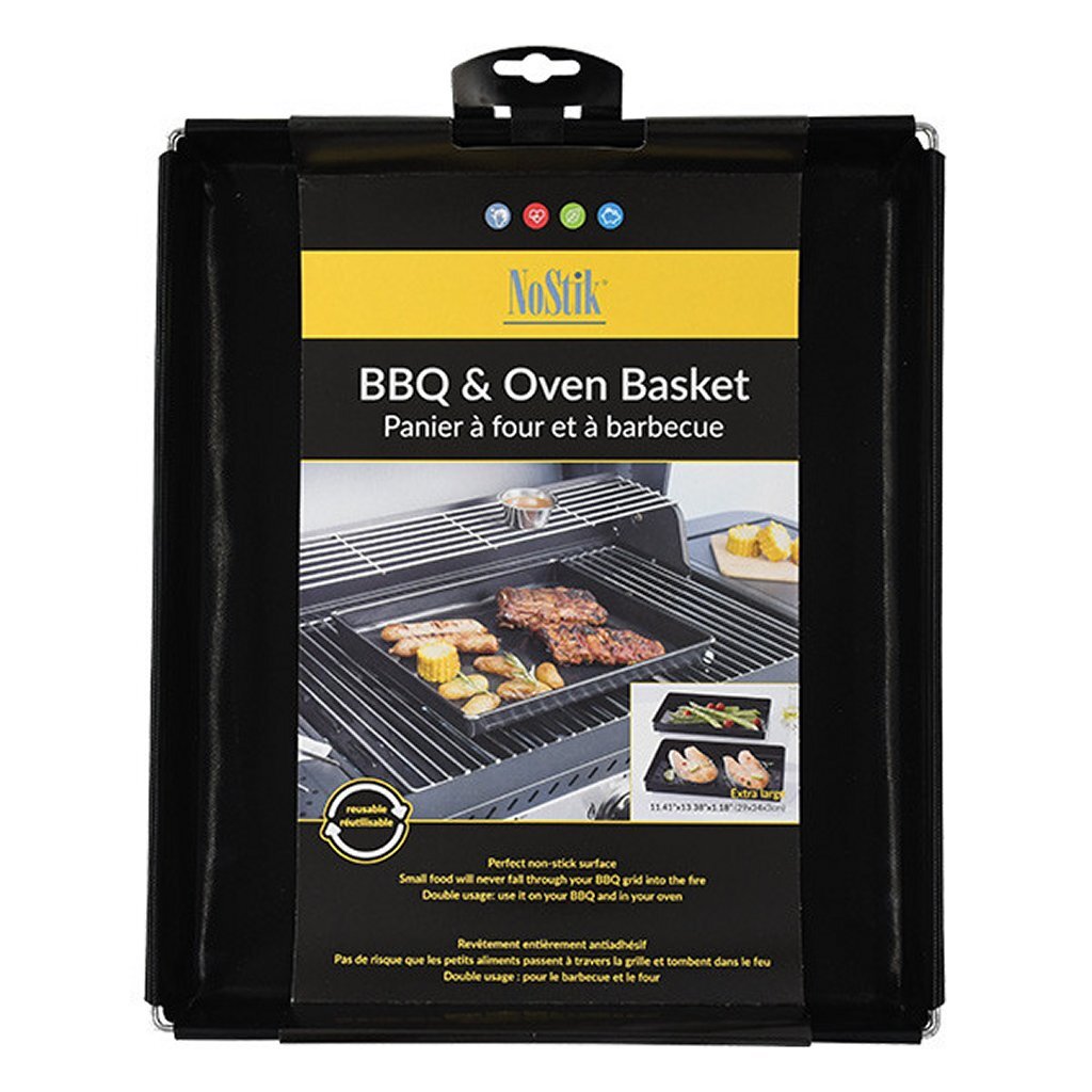 Nostik barbecue en ovenschaal 28x35x4 cm zwart
