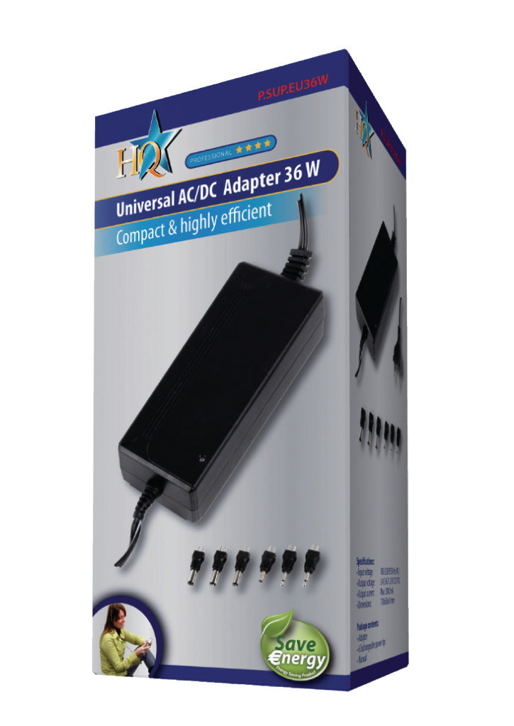 Hq p. sup. eu36w universele adapter 36 w
