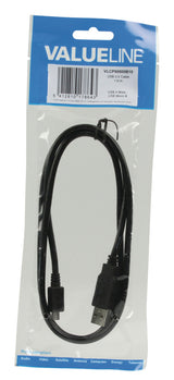 Valueline vlcp60500b10 usb 2.0 usb a male - usb micro b male kabel 1,00 m zwart
