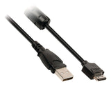 Valueline vlcp60806b20 camera data kabel usb 2.0 a male - 12p canon connector male 2,00 m zwart