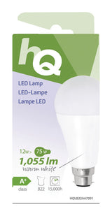 Hq lb22a67001 a67 b22 12w (75w) led-lamp
