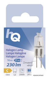 Hq hg4 caps003 halogeenlamp capsule g4 16 w 230 lm 2 800 k