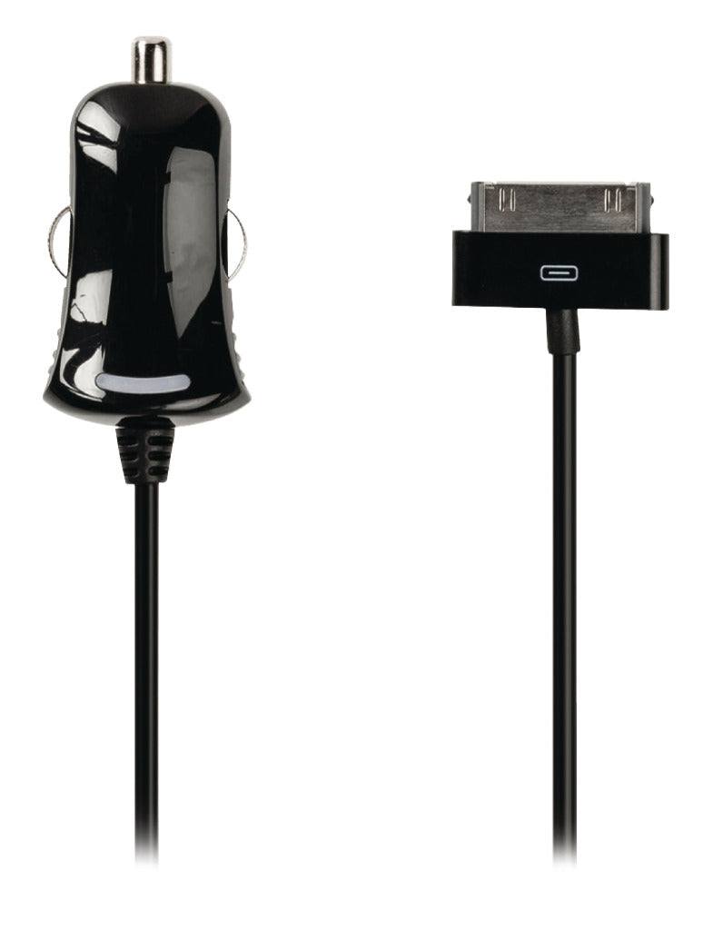 Valueline vlmp39890b10 30-pins auto-lader 30-pins dock male - 12v-autoaansluiting 1,00 m zwart 2.1a
