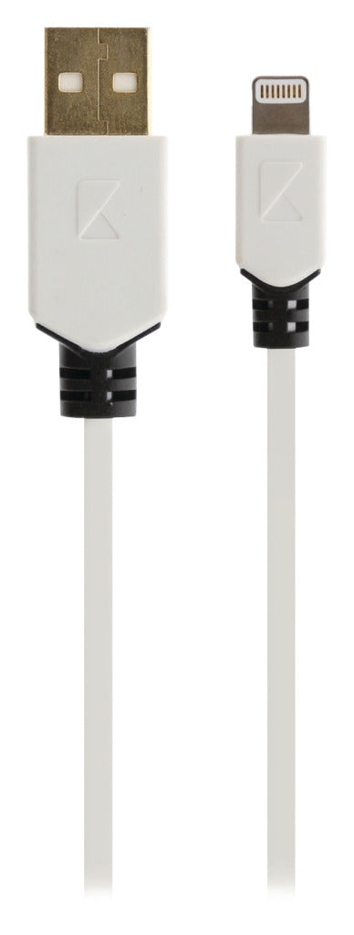 K ouml;nig knm39300w10 sync and charge kabel 8-pins lightning male - usb 2.0 a male 1,00 m wit