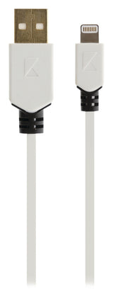 K ouml;nig knm39300w10 sync and charge kabel 8-pins lightning male - usb 2.0 a male 1,00 m wit