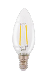 Hq lfe14cand001 led retro filament lamp e14 kaars 2 w 210 lm 2700 k