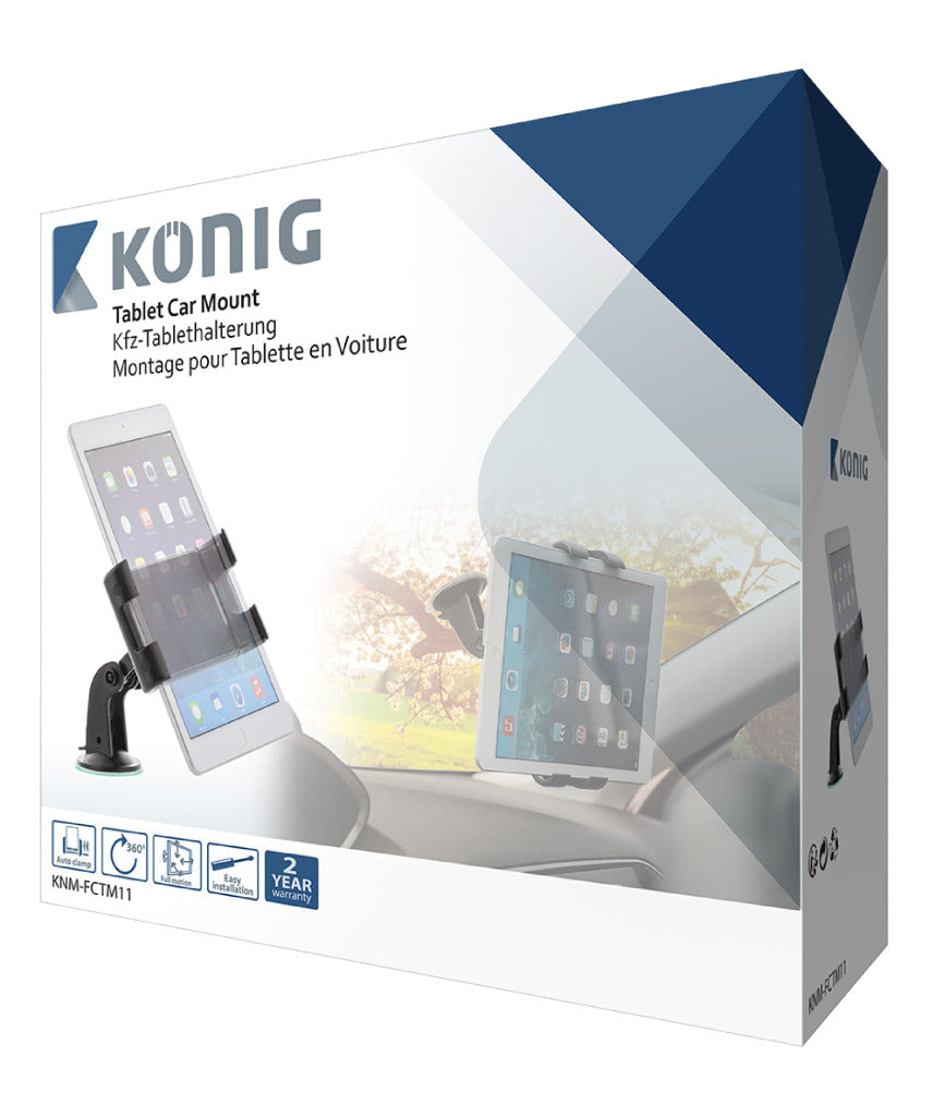 K ouml;nig knm-fctm11 tablet autohouder 360 deg; draai- en kantelbaar 0.7 kg