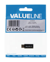 Valueline vlcp60910b usb 2.0-adapter usb-c male - usb micro-b female zwart