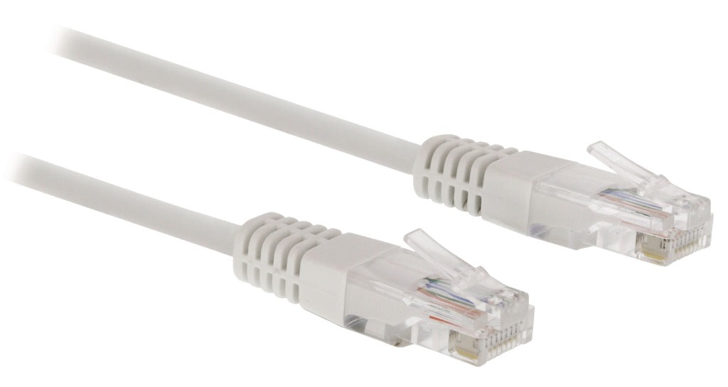 Valueline vlct85000w100 cat5e utp netwerkkabel rj45 (8 8) male - rj45 (8 8) male 10.0 m wit