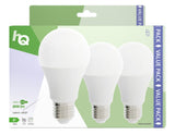 Hq le27a603p02 led lamp 3 stuks e27 a60 9 w 806 lm 2700 k