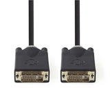Nedis ccbp32000at20 dvi-kabel dvi-d 24+1-pins male - dvi-d 24+1-pins male 2,0 m antraciet