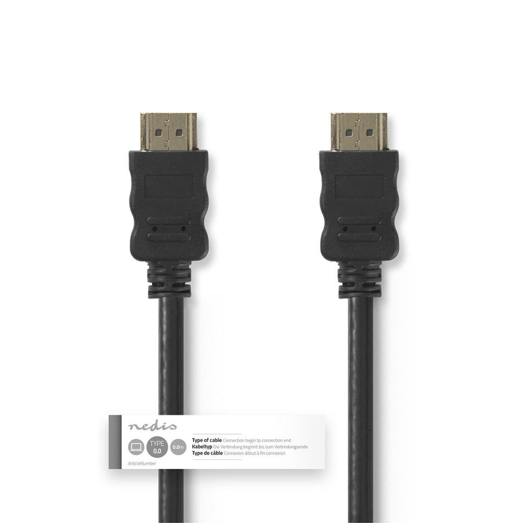 Nedis cvgt34000bk30 high speed hdmi-kabel met ethernet hdmi-connector - hdmi-connector 3,0 m zwart