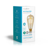 Nedis wifilf10gdst64 wi-fi smart led-lamp met filament e27 st64 5 w 500 lm