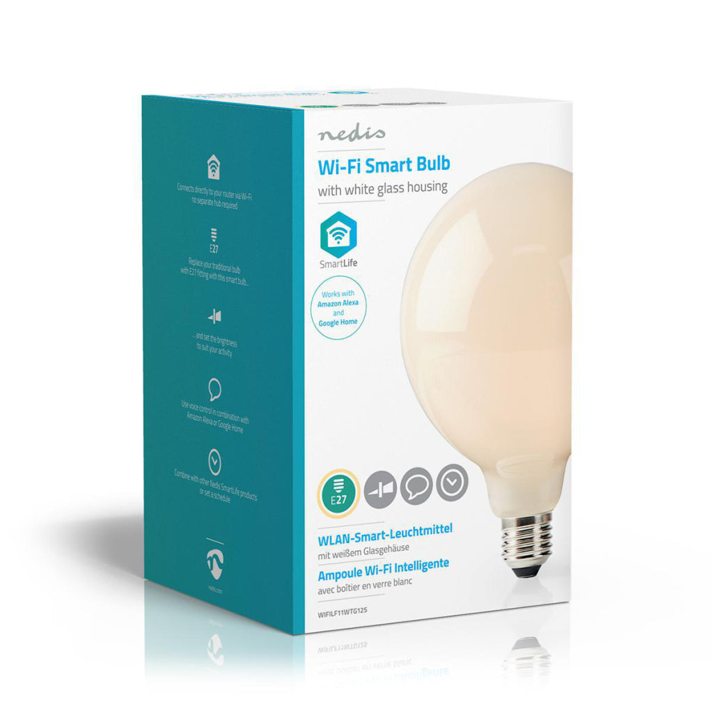 Nedis wifilf11wtg125 wi-fi smart led-lamp e27 125 mm 5 w 500 lm wit