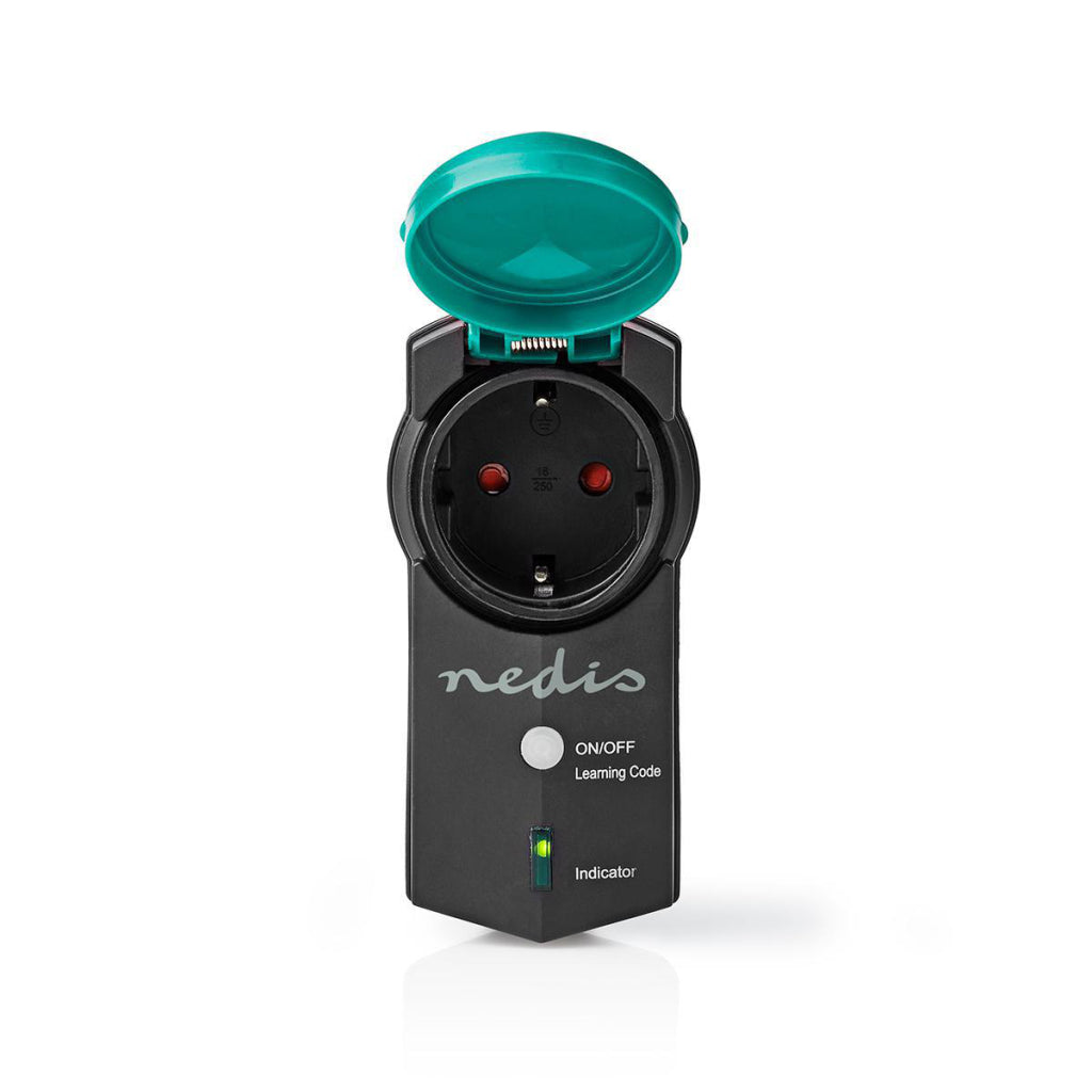 Nedis rfpom120fbk rf smart stekker outdoor ip44 aan uit rf mesh range extender schuko type f 3680 w