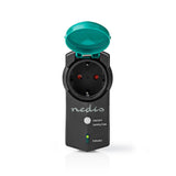 Nedis rfpom120fbk rf smart stekker outdoor ip44 aan uit rf mesh range extender schuko type f 3680 w