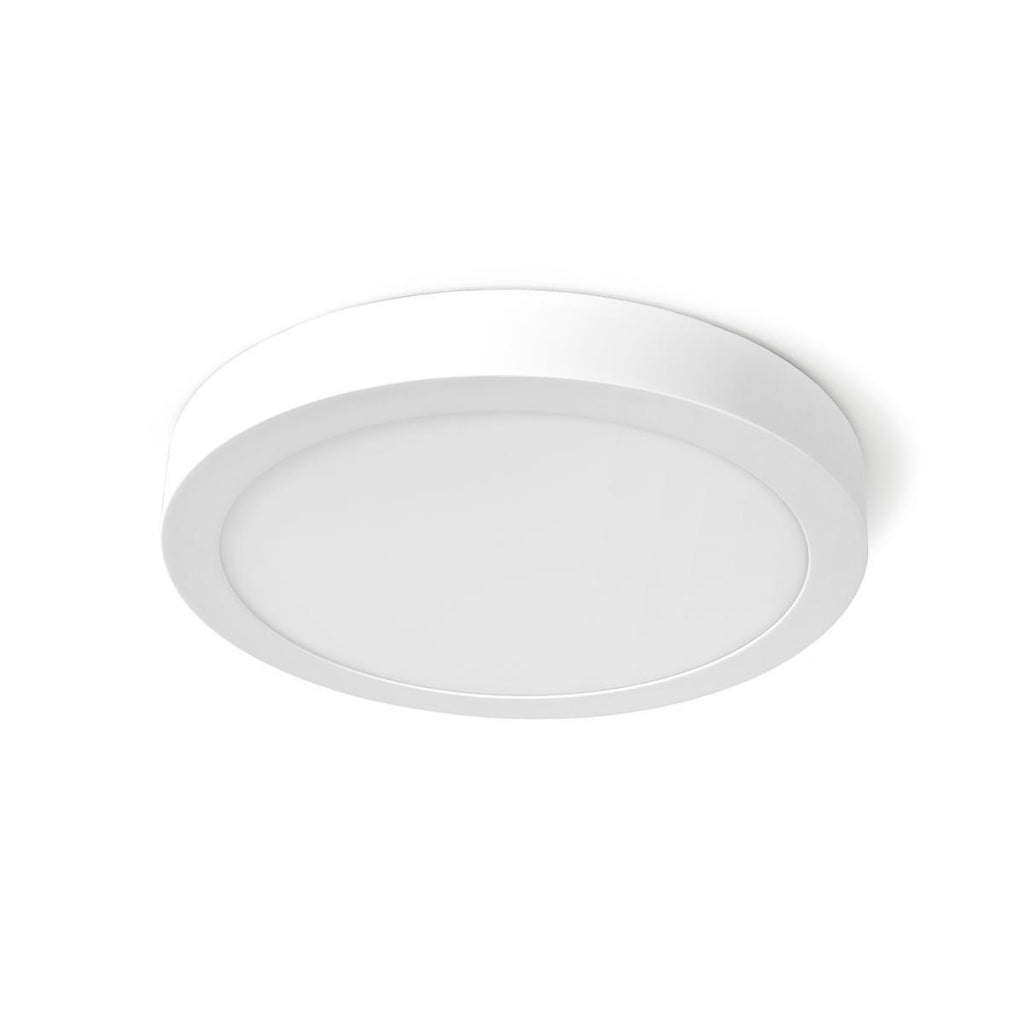 Nedis wifilaw20wt wi-fi smart plafondlamp rond oslash; 30 cm warm tot koel wit 1200 lm 18 w slank design aluminium