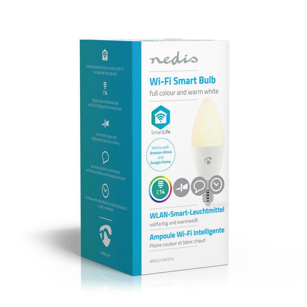 Nedis wifilc11wte14 wi-fi smart led-lamp full colour en warm-wit e14