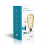 Nedis wifilrt10st64 smartlife led filamentlamp wi-fi e27 360 lm 4.9 w warm to cool white 1800 - 6500 k glas android trade; ios st64