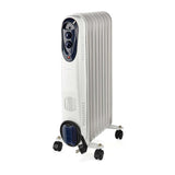 Nedis htoi30wt9 mobiele olieradiator 800 1200 2000 w 9 vinnen verstelbare thermostaat 3 warmte standen omvalpreventie wit