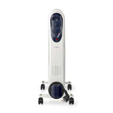 Nedis htoi30wt9 mobiele olieradiator 800 1200 2000 w 9 vinnen verstelbare thermostaat 3 warmte standen omvalpreventie wit