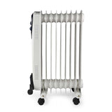 Nedis htoi30wt9 mobiele olieradiator 800 1200 2000 w 9 vinnen verstelbare thermostaat 3 warmte standen omvalpreventie wit