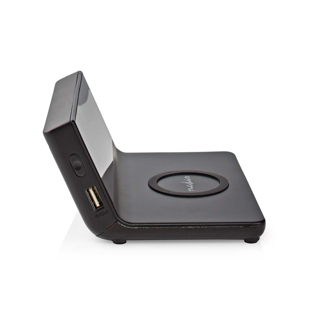 Nedis wekker met draadloze oplader