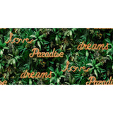 Noordwand behang good vibes neon letter with plants groen en oranje