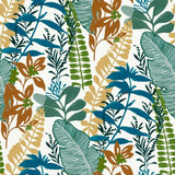 Noordwand behang good vibes big leaves blauw en groen