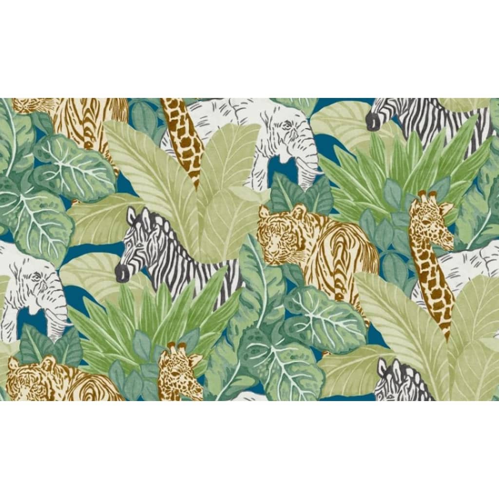 Noordwand behang good vibes jungle animals groen en zwart