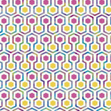 Noordwand behang good vibes hexagon pattern roze en geel