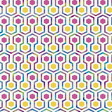 Noordwand behang good vibes hexagon pattern roze en geel
