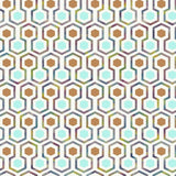 Noordwand behang good vibes hexagon pattern groen en oranje