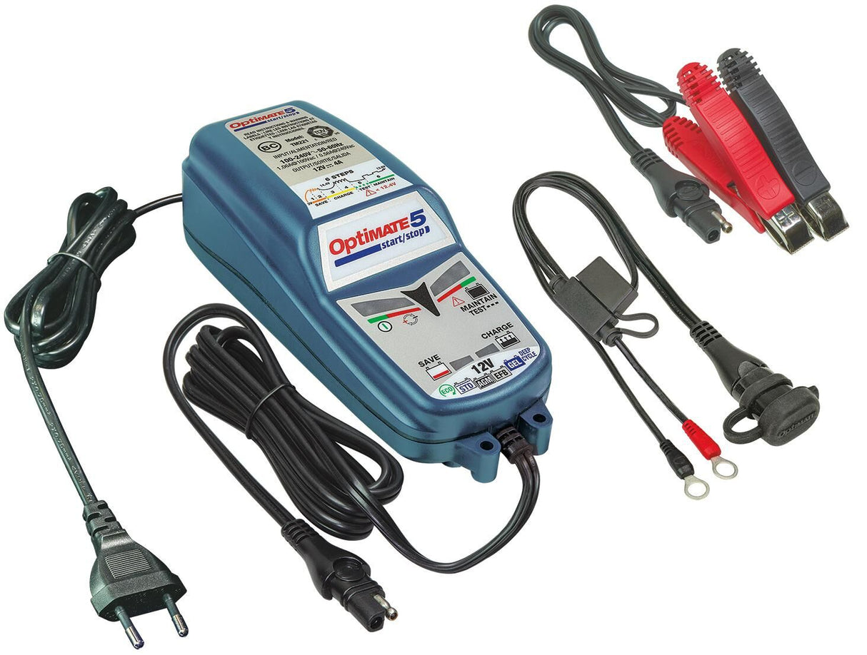Tecmate acculader optimate 5 start stop optimate 5 charger 4a