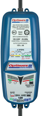 Tecmate acculader optimate 5 start stop optimate 5 charger 4a