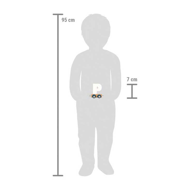 Small foot - houten lettertrein polar - p