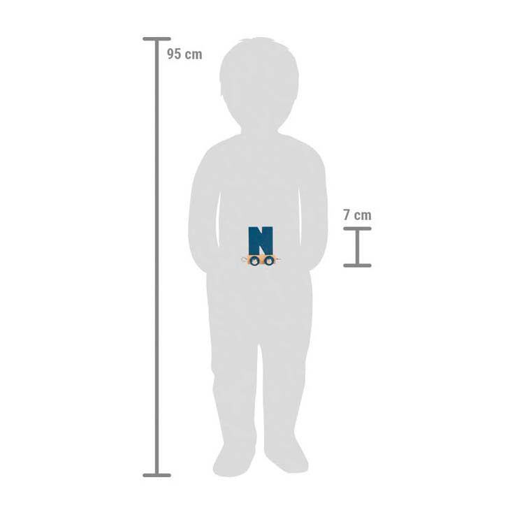 Small foot - houten lettertrein polar - n