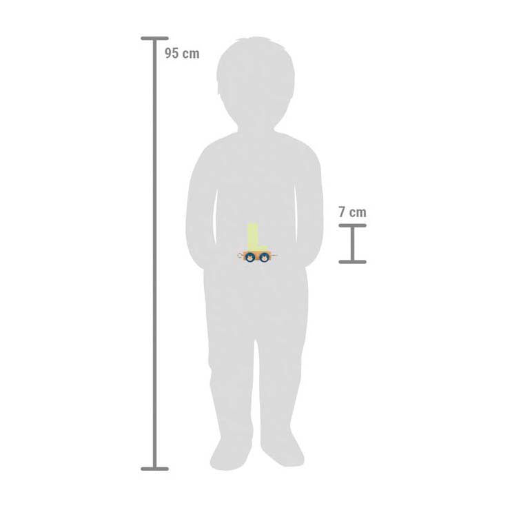 Small foot - houten lettertrein polar - l