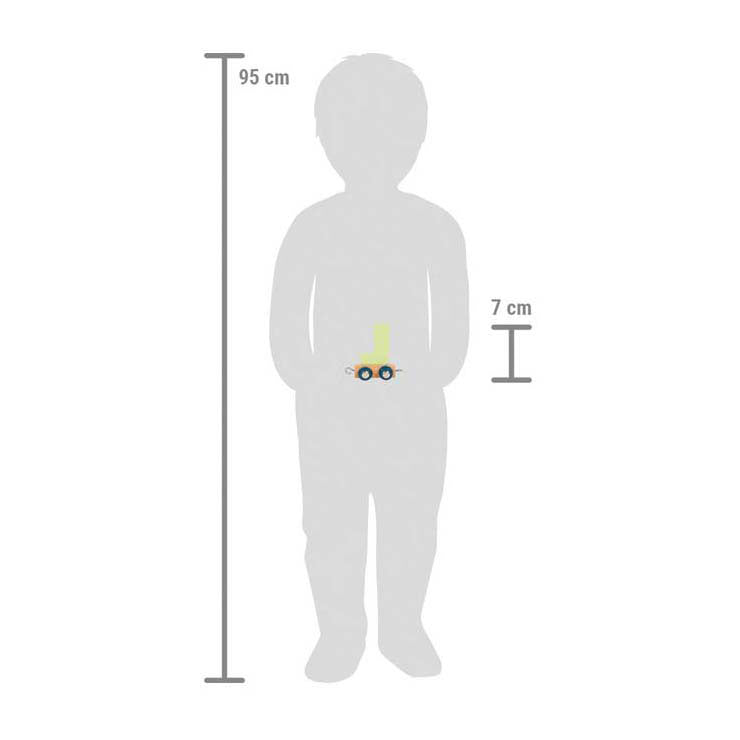 Small foot - houten lettertrein polar - j